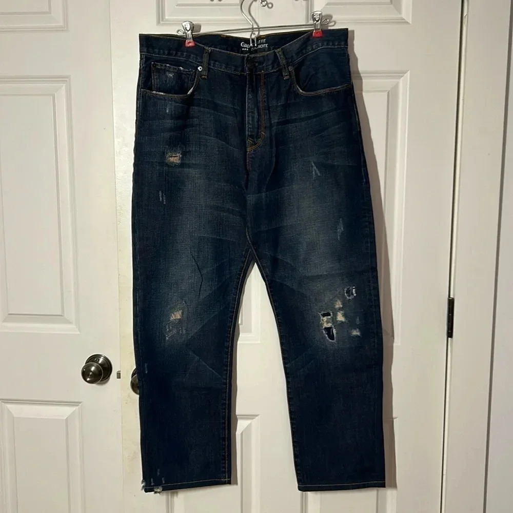 Gap straight fit coupe droite jeans size  36/32 dark wash